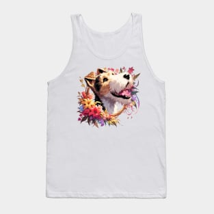 Wire Fox Terrier, Mothers Day, Dog Mom, Loving Dog Gift Tank Top